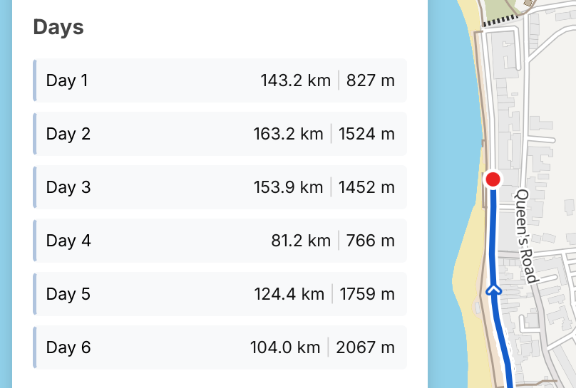 maps.bike multi-day route